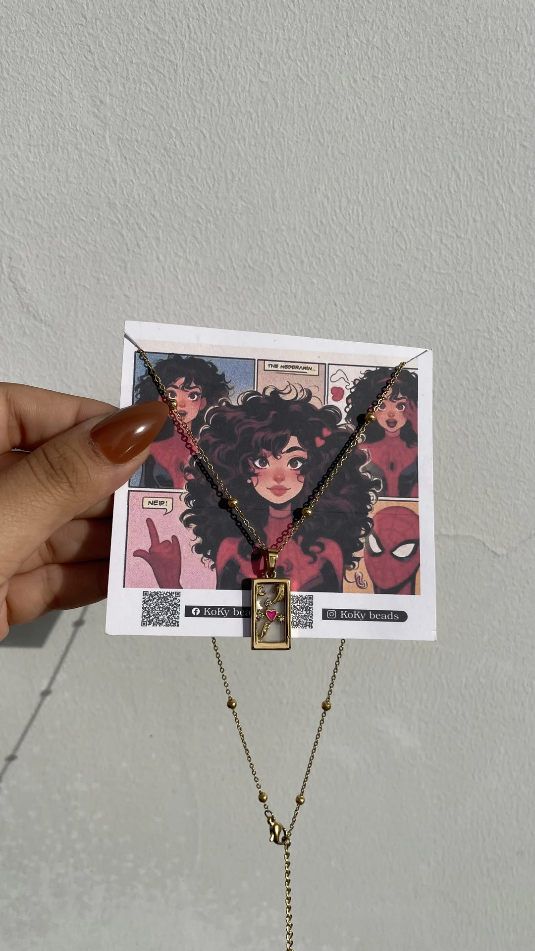 سلسله قلب بينك يمنا بيضا